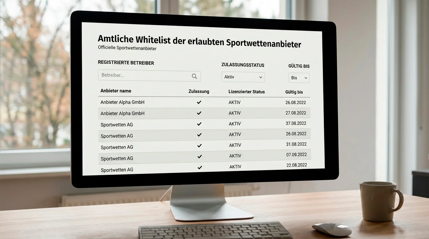 GGL-Whitelist Anbieter 2026 — lizenzierte Sportwettanbieter in Deutschland und Prüfung des Whitelist-Status