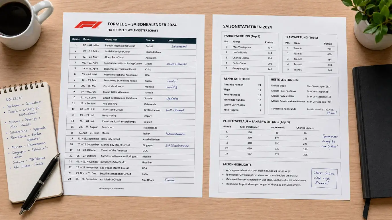 Überblick der verfügbaren Langzeitwetten-Märkte in Formel 1 und MotoGP