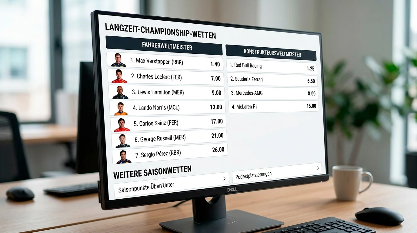 Outright-Märkte und Saisonwetten im Motorsport bei GGL-Anbietern