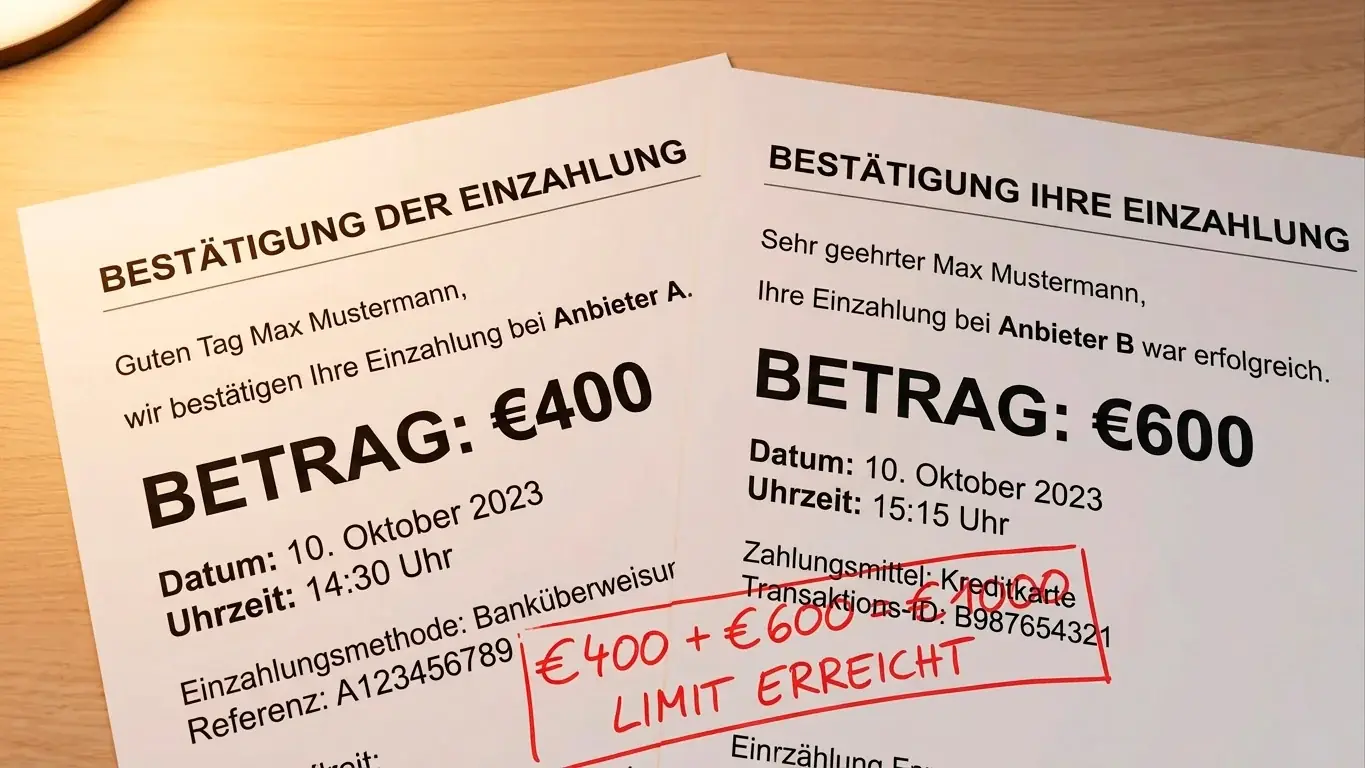 Monatliches Einzahlungslimit 1000 Euro LUGAS technische Durchsetzung kumulativ anbieterübergreifend Sportwetten 2026