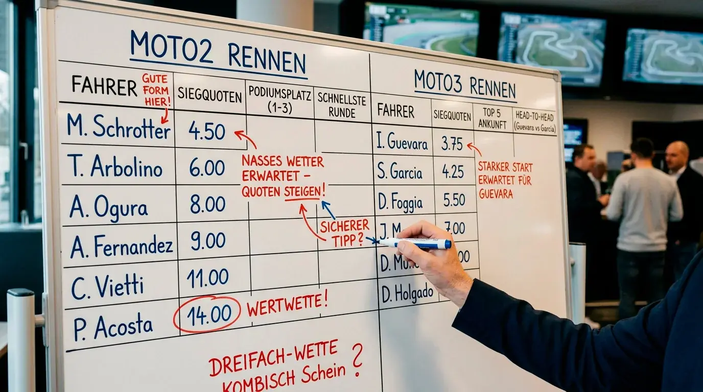 Nischenmarkt Moto2 und Moto3 — Strategien für informierte Motorsport-Wetter