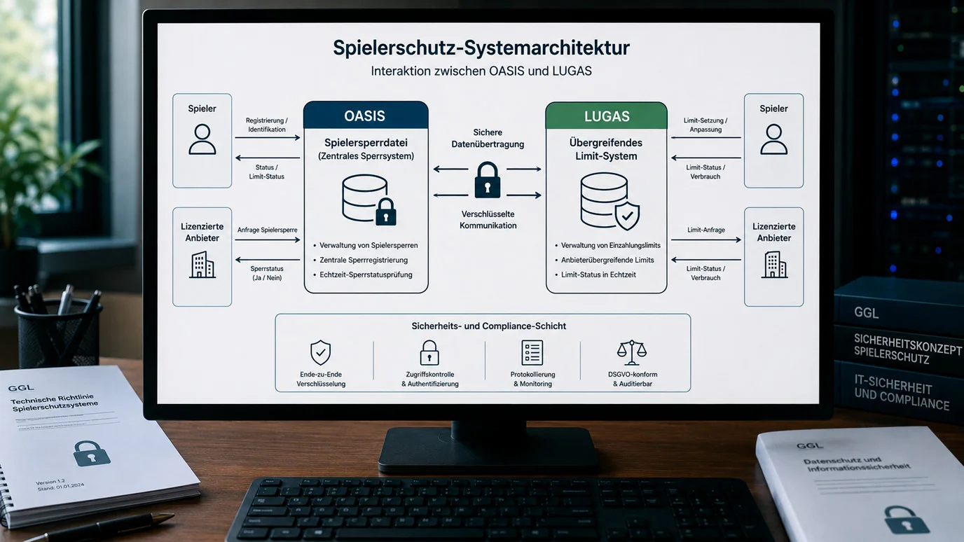 OASIS-Sperrsystem und LUGAS-Einzahlungskontrolle als Spielerschutzsäulen im deutschen Glücksspielrecht