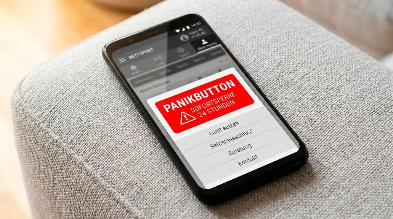 OASIS Panikbutton Sofortsperre 24 Stunden alle deutschen Sportwettenanbieter GGL Notbremse Spielerschutz