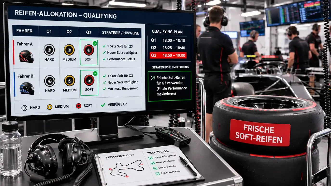 Q3-Timing und Reifenwahl als Entscheidungsgrundlage für Qualifying-Wetten Formel 1