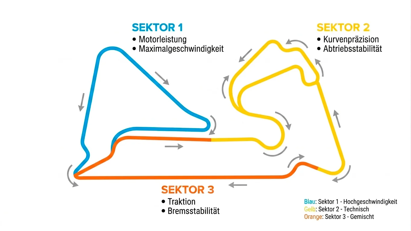 Sektorzeiten-Analyse für Qualifying-Wetten F1: Fahrerleistungsmuster pro Streckentyp