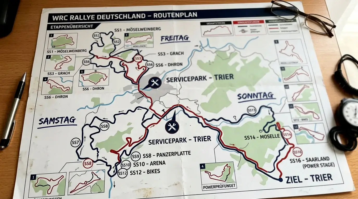 WRC-Rallye-Etappenformat über drei Tage: mehrtägige Prüfungen als Grundlage für Wettentscheidungen