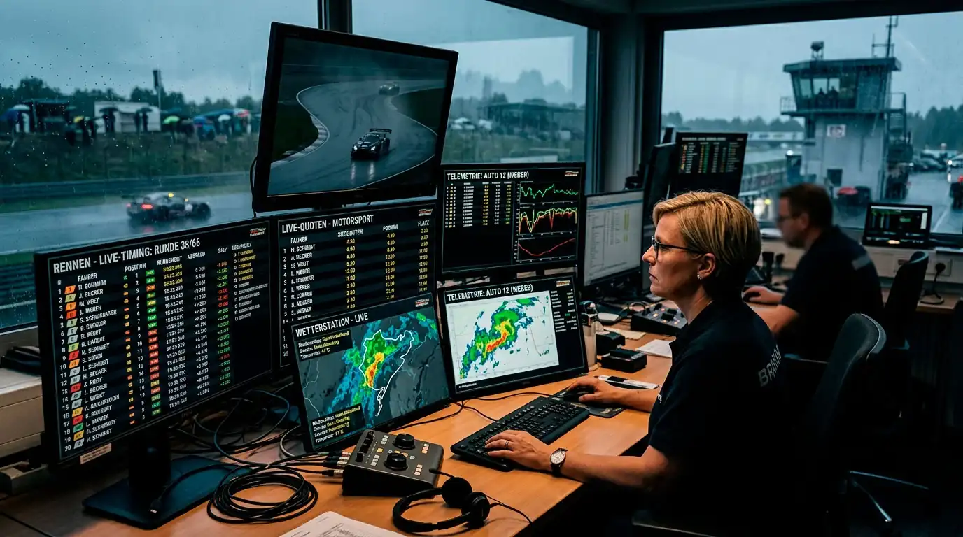 Livequoten-Bewegungen bei schlechtem Wetter in Formel 1 und MotoGP beobachten