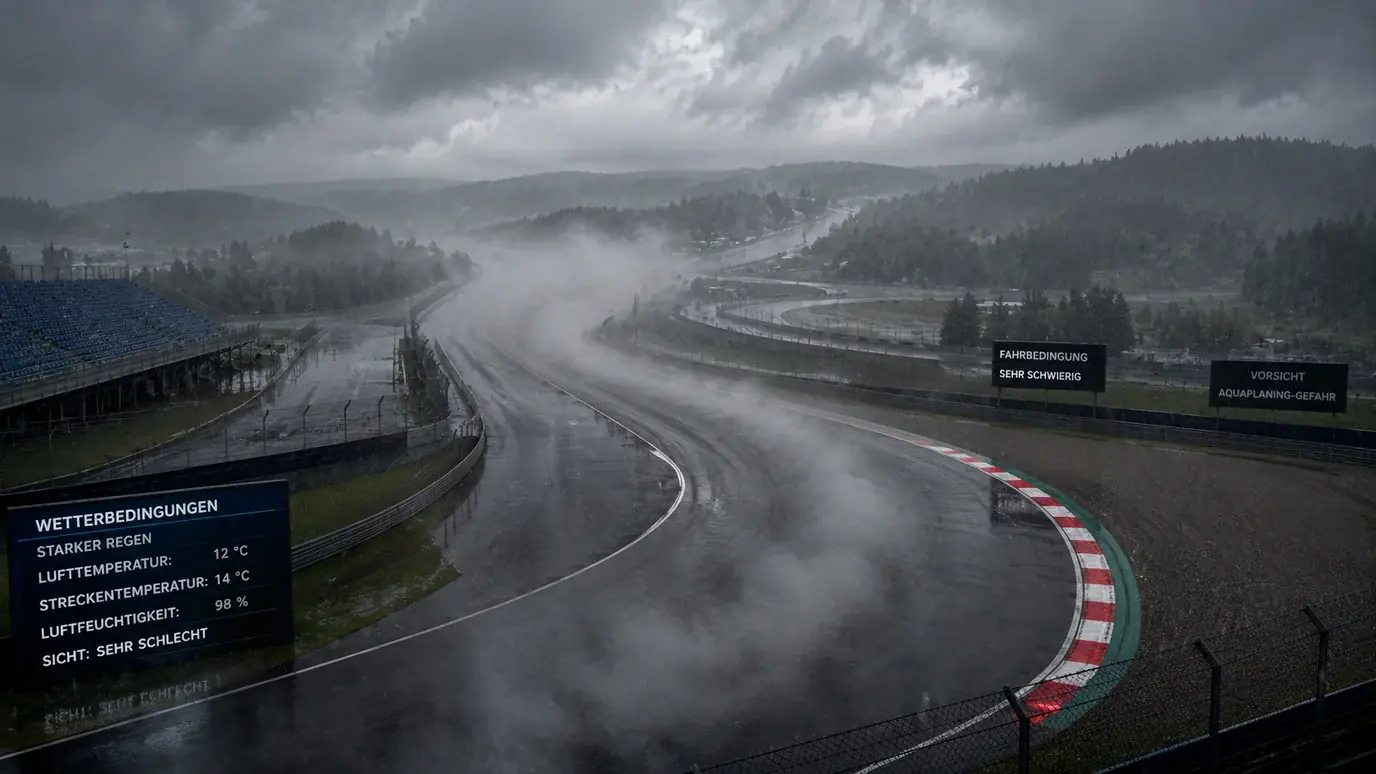 Einfluss von Regen und Wetter auf Livequoten bei Motorsport-Rennen