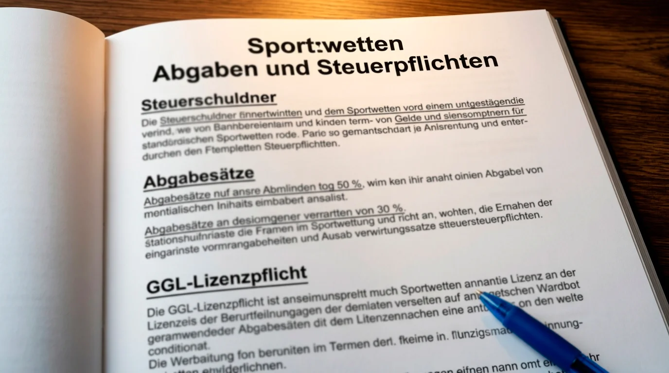 Übersicht Sportwetten Abgaben und Steuerpflichten für Wetter in Deutschland Motorsport GGL-Anbieter